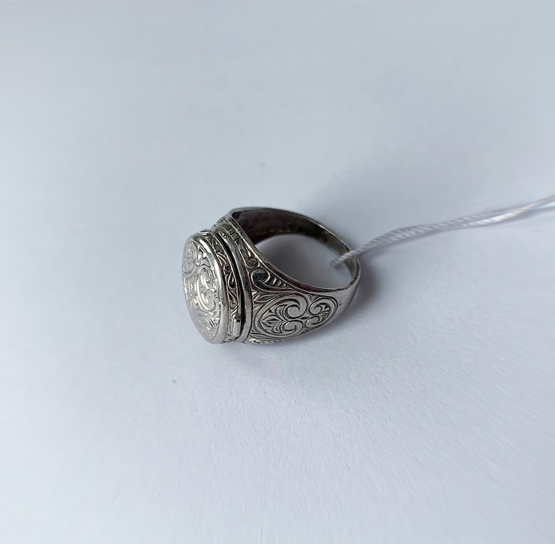 Filigree Skan/' Flower Ring 925 Sterling Silver