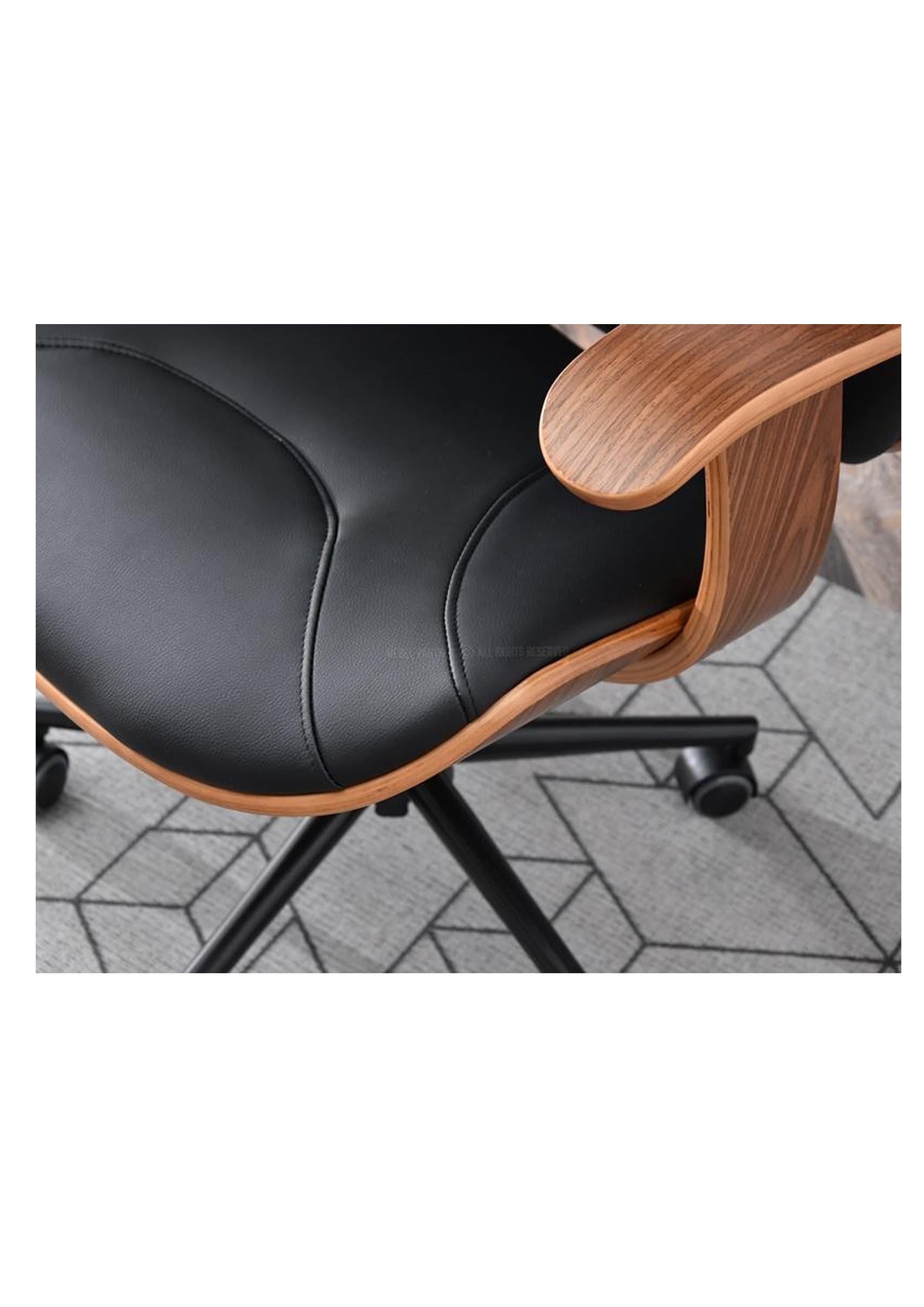 NEW Retro Scandi Designer Office Desk Executive Swivel Chair in