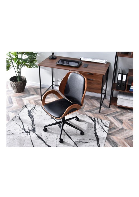 NEW Retro Scandi Designer Office Desk Executive Swivel Chair in