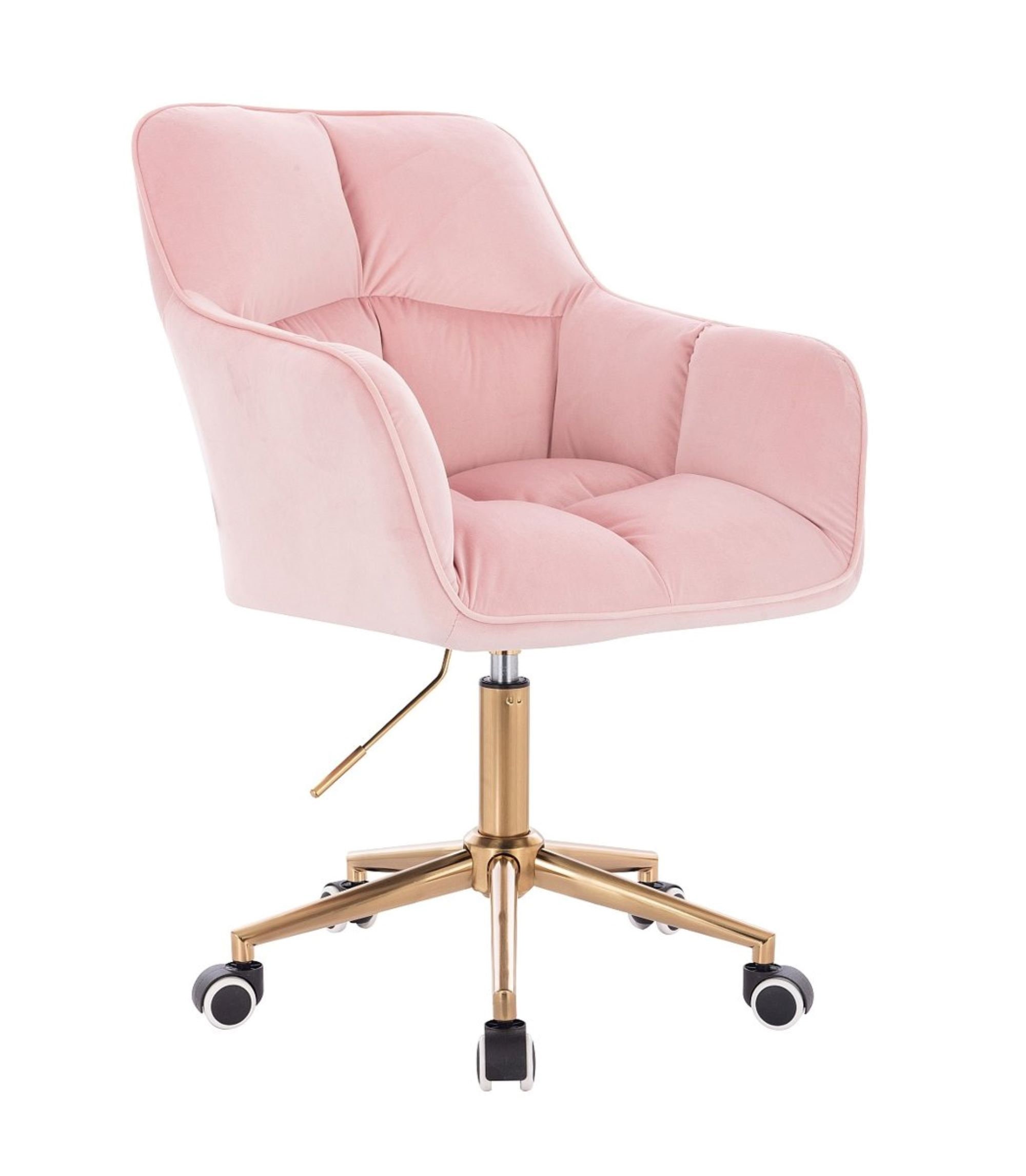 Designer Adjustable Swivel Office desk Chair With GOLD Base in