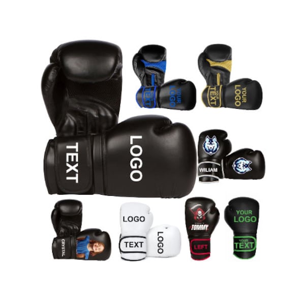 Athllete Personalized/Customized Essential Training Gel Boxing Kickboxing Punching Bag Gloves-  Mention Your Logo on front and Name on Wrist