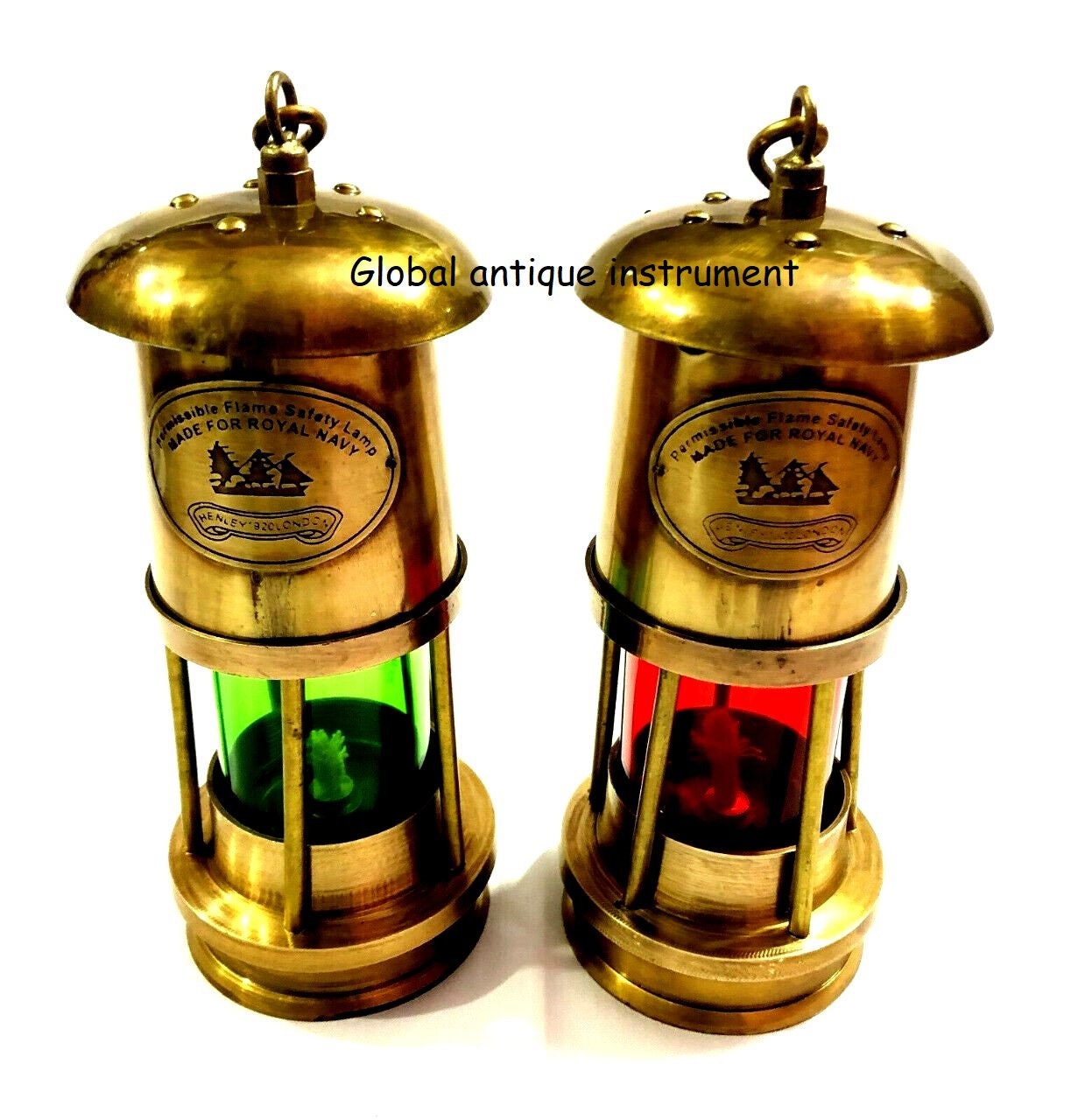 Brass Antique Minor Lamps Vintage Nautical Ship Boat Light Etsy