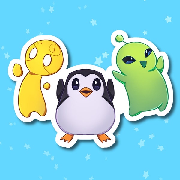 Meep Trio Sticker | Bard League of Legends Stickers | Snow Day | Astronaut | Base Skin