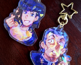 Bizarre Unbreakable Boys Acrylic Keychain Charms | Cute Anime | Part 4