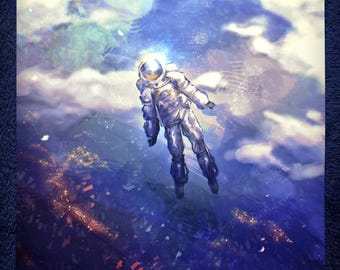 Orbitaal | Holografische en gewone originele kunstposter
