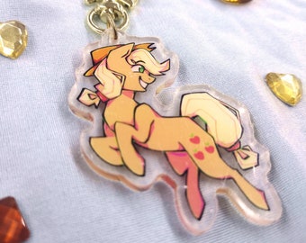 Applejack Acryl Schlüsselanhänger Anhänger // My Little Pony // MLP
