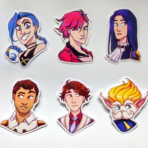 Arcane Stickers // League of Legends // Jinx / Vi / Caitlyn / Jayce / Viktor / Heimerdinger