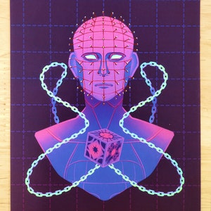 Pinhead Art Print // Hellraiser // the Cenobite // Dead by Daylight - Etsy