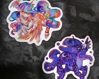 Celestia and Luna Stickers | MLP | My Little Pony