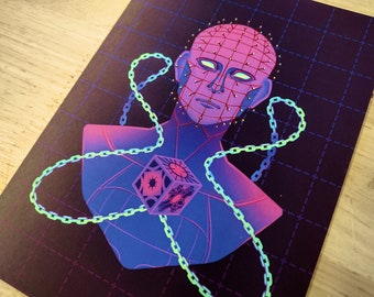 Pinhead Art Print // Hellraiser // The Cenobite // Dead by Daylight