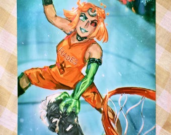 Melinoe Dunking on Chronos Art Poster | Hades 2