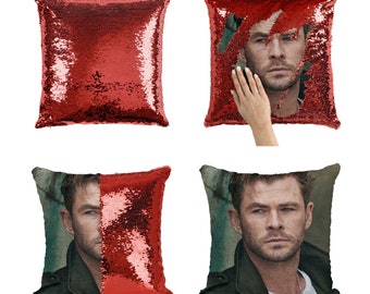 bob ross sequin pillow