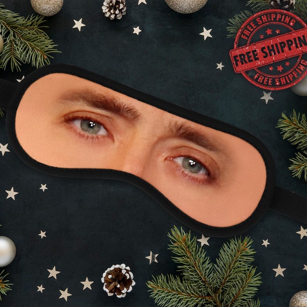 Nicolas Cage Actor Eyes Funny Sleeping Mask Sleep Mask Eye Mask Sleep Aid Gift for Her Gift For Him Christmas Gift Birthday Present