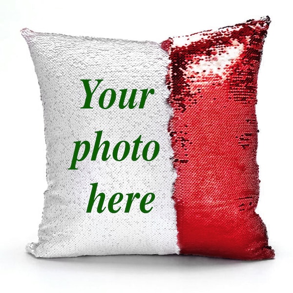 Custom Sequin Pillow Etsy