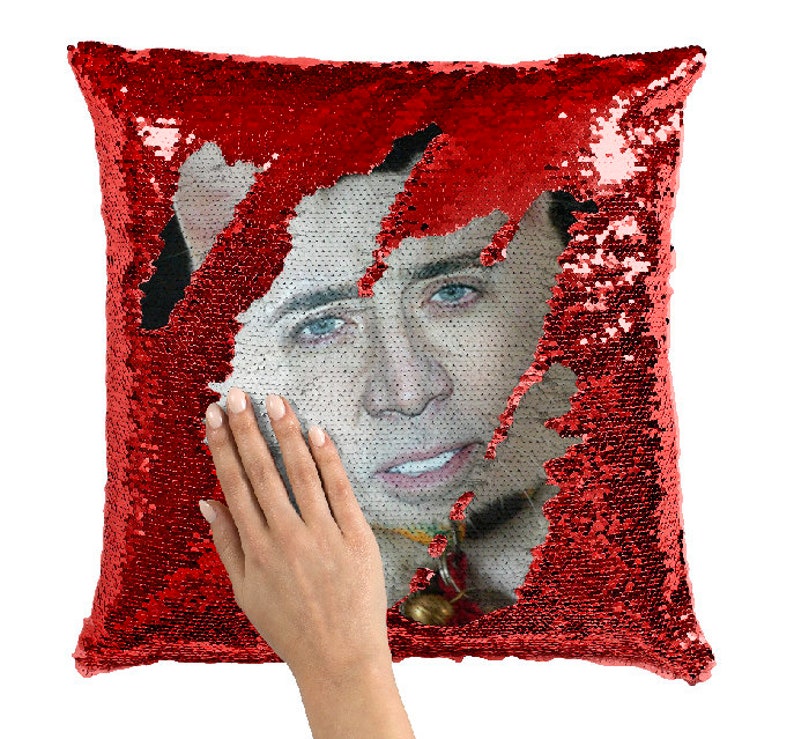 nicholas cage sequence pillow