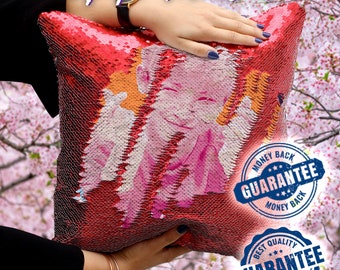 bts sequin pillow