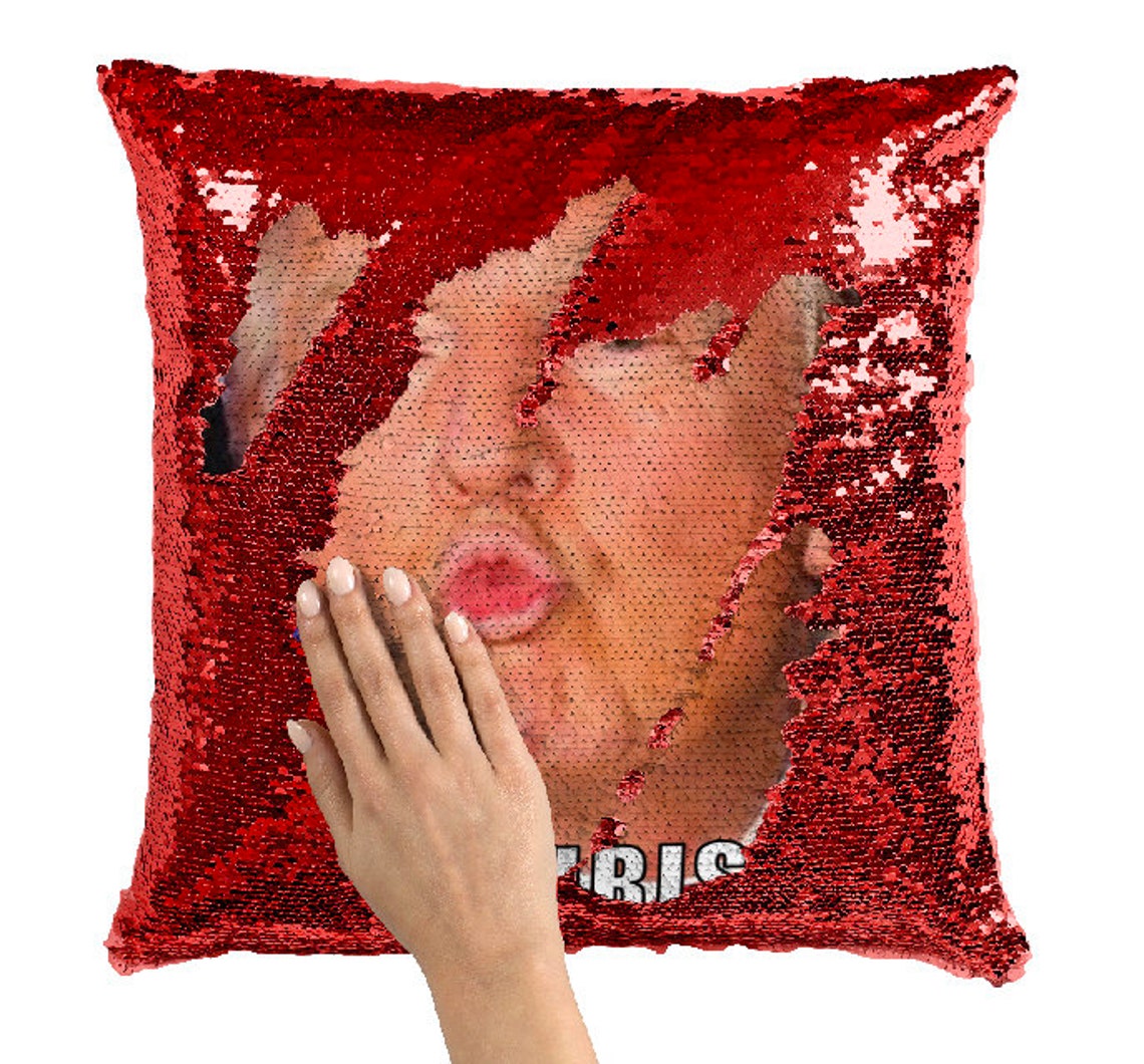 Donald Trump Pillow Trump Sequin Pillow Nicolas Cage Pillow Etsy