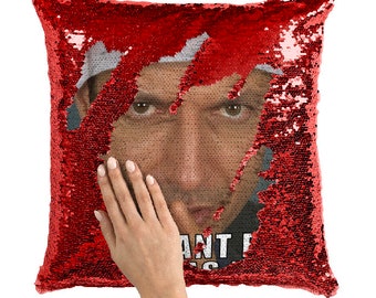 jeff goldblum sequin cushion