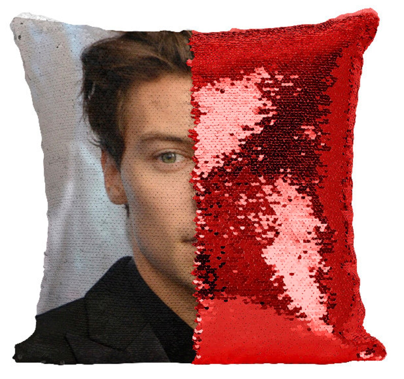 Harry Styles Pillow Harry Styles Sequin Pillow One Direction Etsy