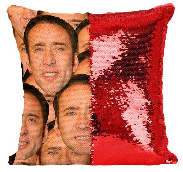 Nicolas Cage Sequin Pillow
 Nicolas Cage Pillow Nicolas Cage Sequin Pillow Sequin Pillow