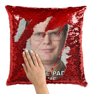 nicolas cage pillow sequin
