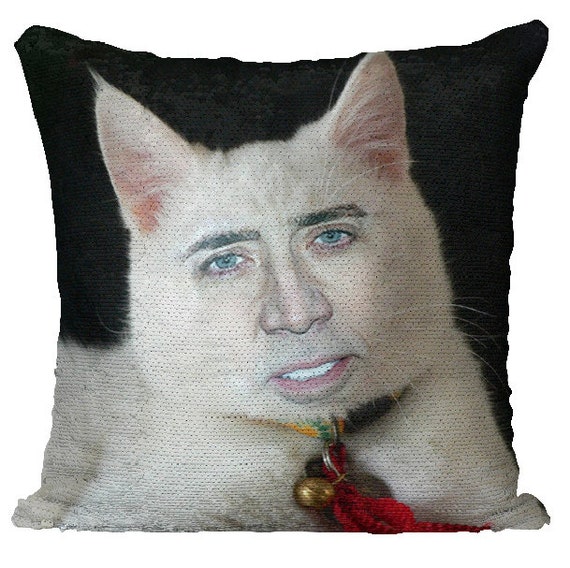 nicolas cage cat face meme