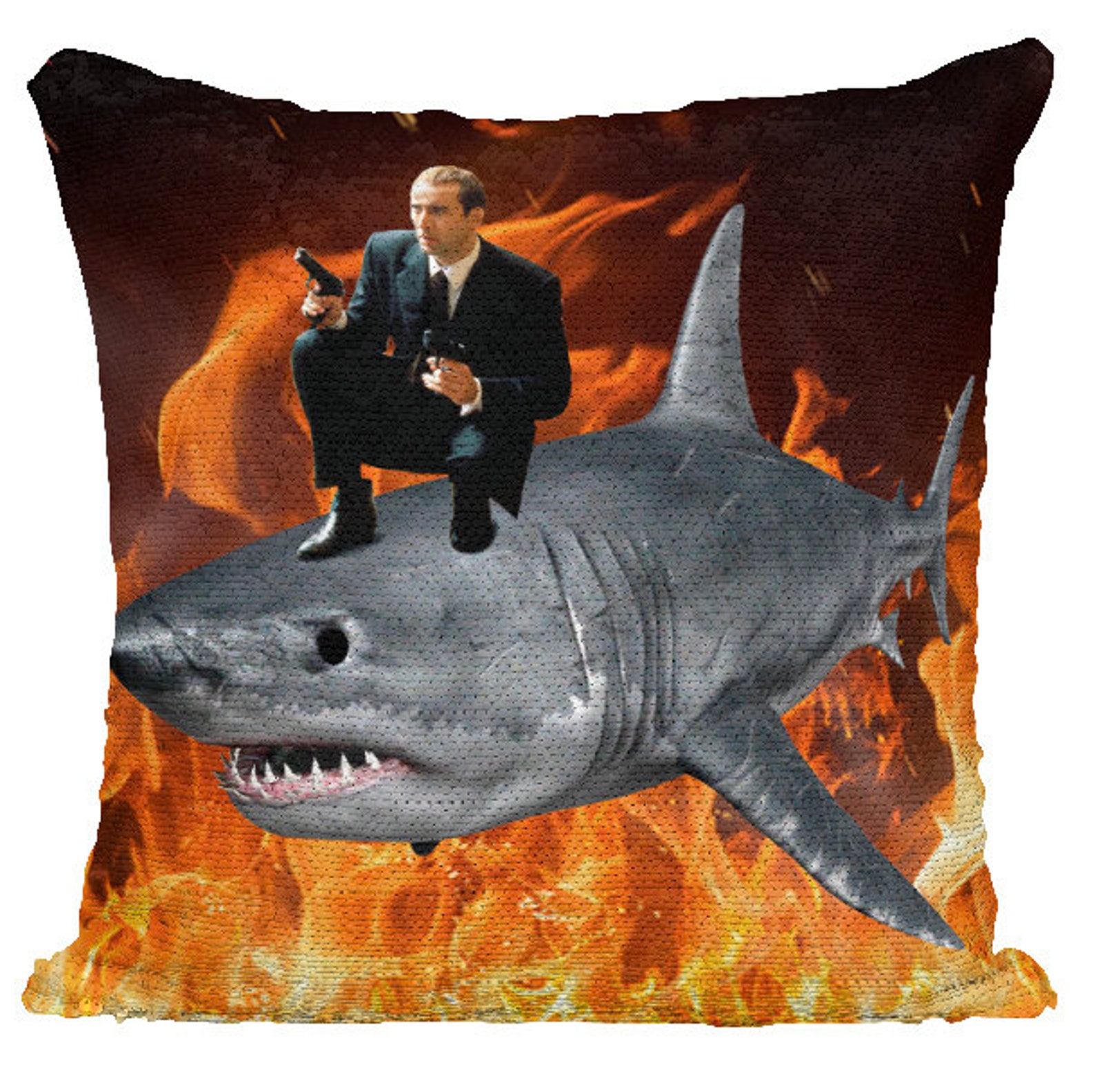 Nicolas Cage Sequin Pillow
 Nicolas Cage Sequin Pillow Sequin Pillow Nicolas Cage Pillow