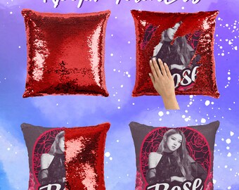 bts sequin pillow