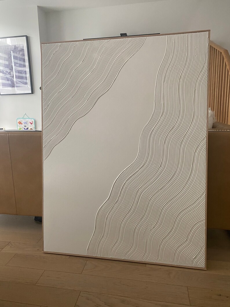 Textured Minimalist Canvas Art Custom Art Home Decor Etsy