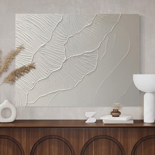 Image showcasing Textured Minimalist Canvas Art Custom Art Home Decor - Etsy Canada