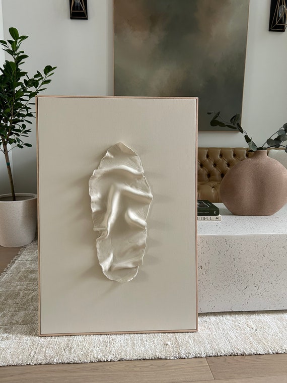Textured clay Canvas Art | Modern Minimalist Decor