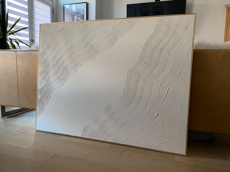 Textured Minimalist Canvas Art Custom Art Home Decor Etsy