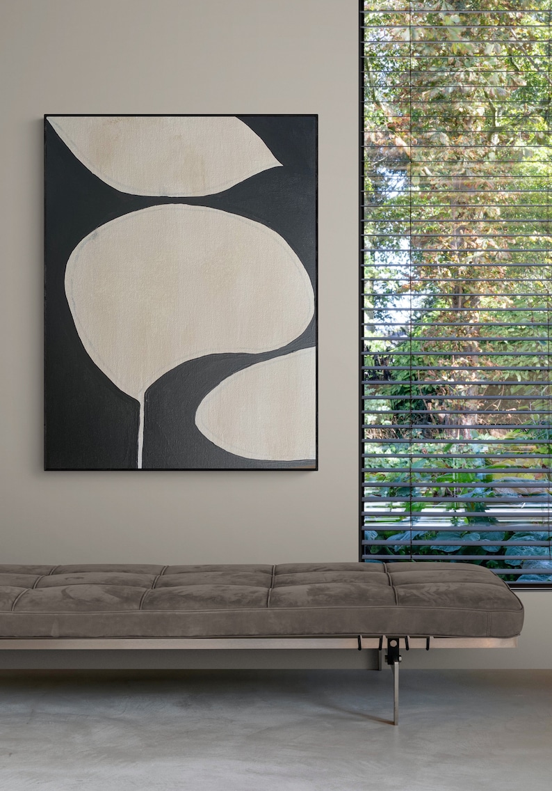 Abstract Minimalist Canvas Art Abstract Art Home Decor Etsy