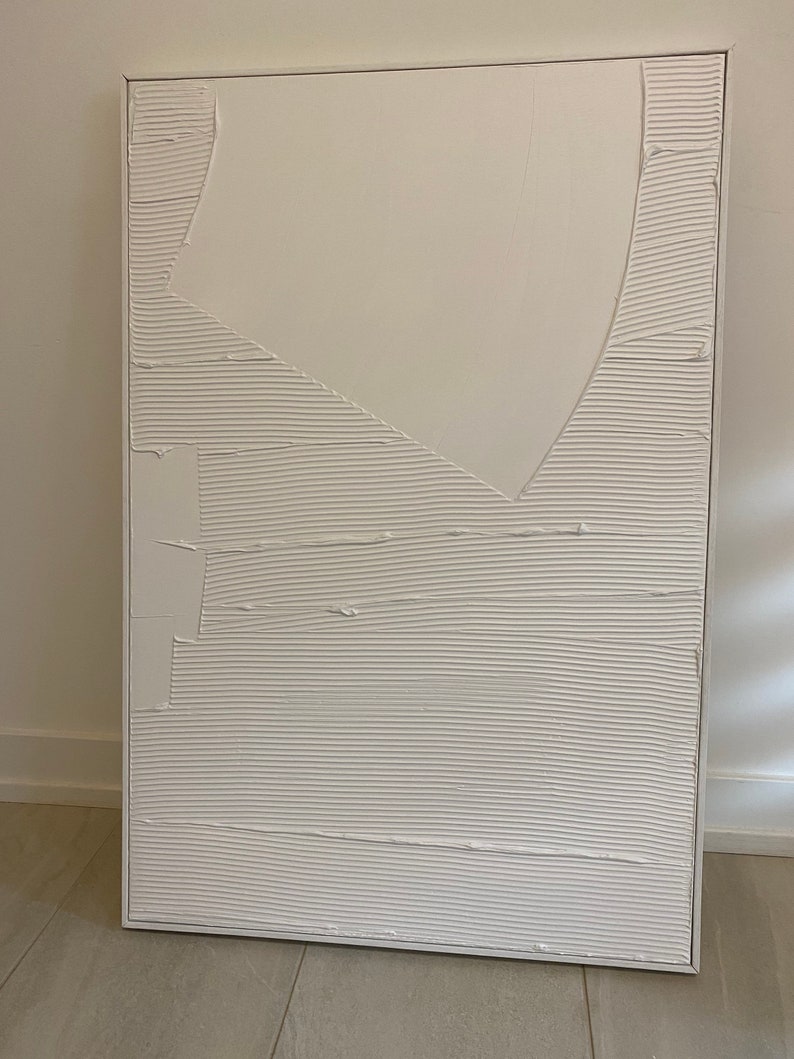 Textured Minimalist Canvas Art Scandinavian Home Home Etsy