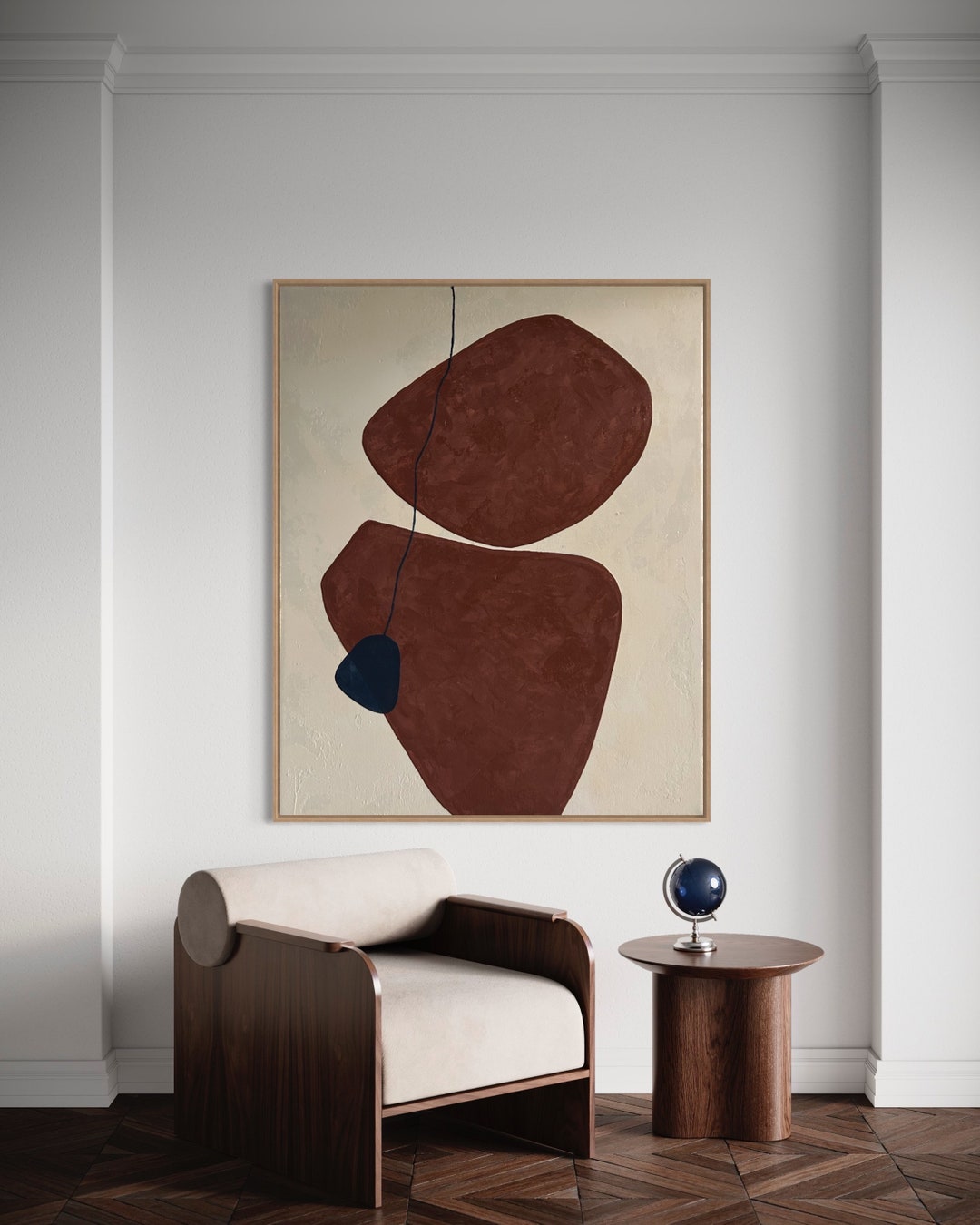 Picture of Textured Abstract Canvas Art | Custom Art | Home Decor | Minimalist ...