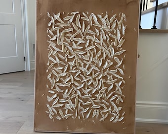 Textured Plaster Canvas Art | Minimalist Home Decor