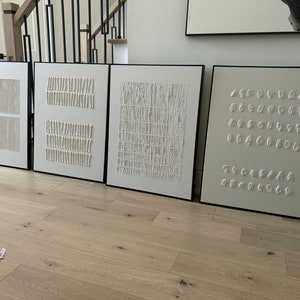 Textured minimalist canvas art | custom art | home decor | Minimalist home | Wall Art | contemporary spaces | Plaster art | Modern | 1 piece