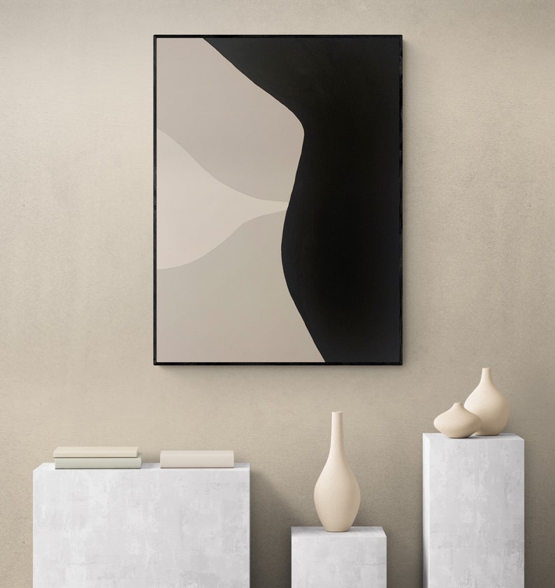 Framed Abstract Acrylic Canvas Art image 2