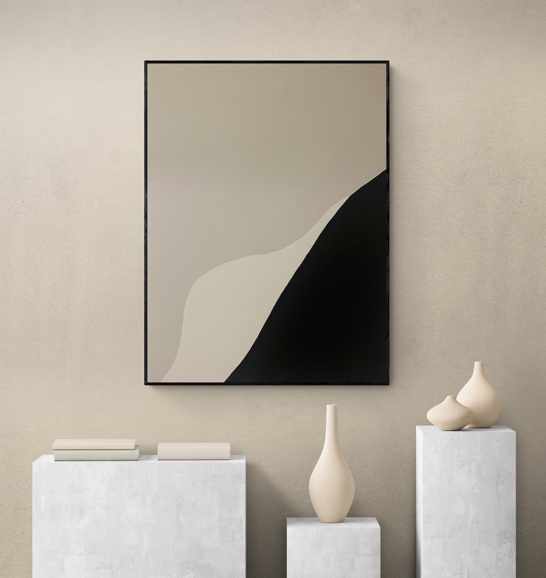 Framed Abstract Acrylic Canvas Art image 1