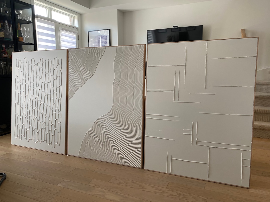 Textured Minimalist Canvas Art Custom Art Home Decor Minimalist Home