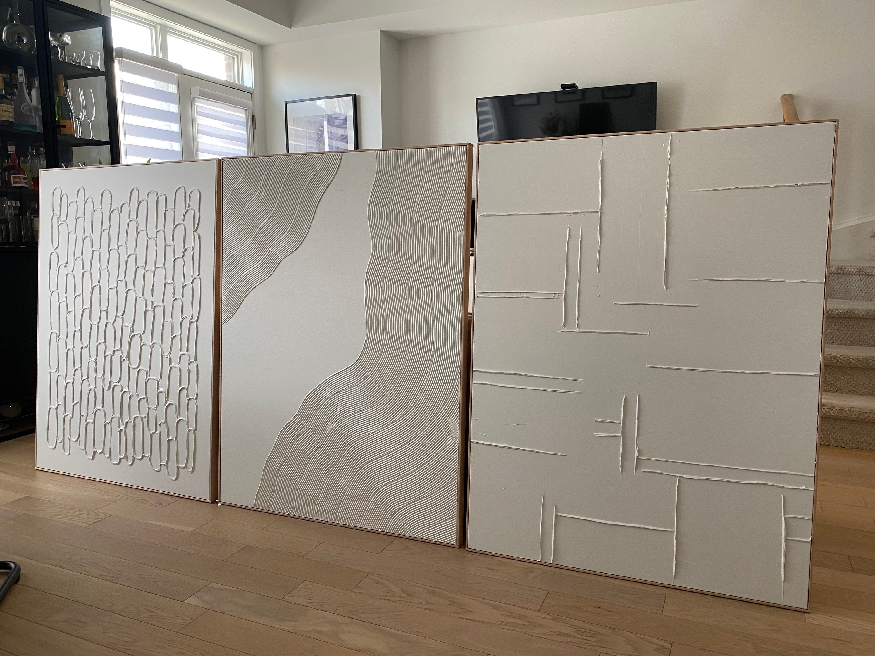 Textured Minimalist Canvas Art Custom Art Home Decor Photo Inspiration