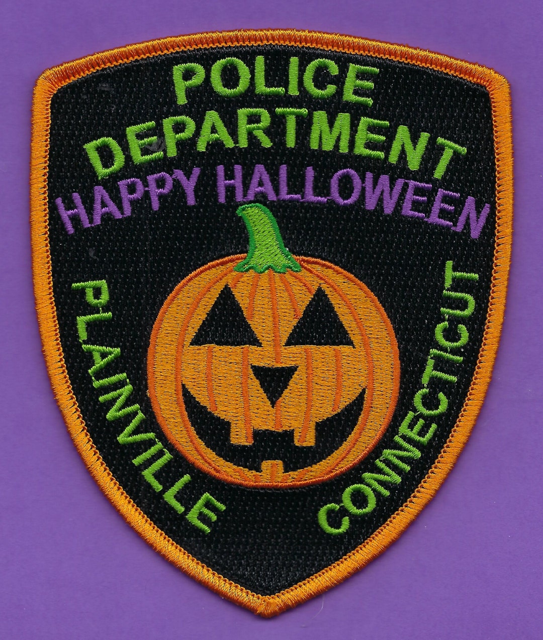 PLAINVILLE POLICE DEPARTMENT Happy Halloween Patch Trick or Etsy