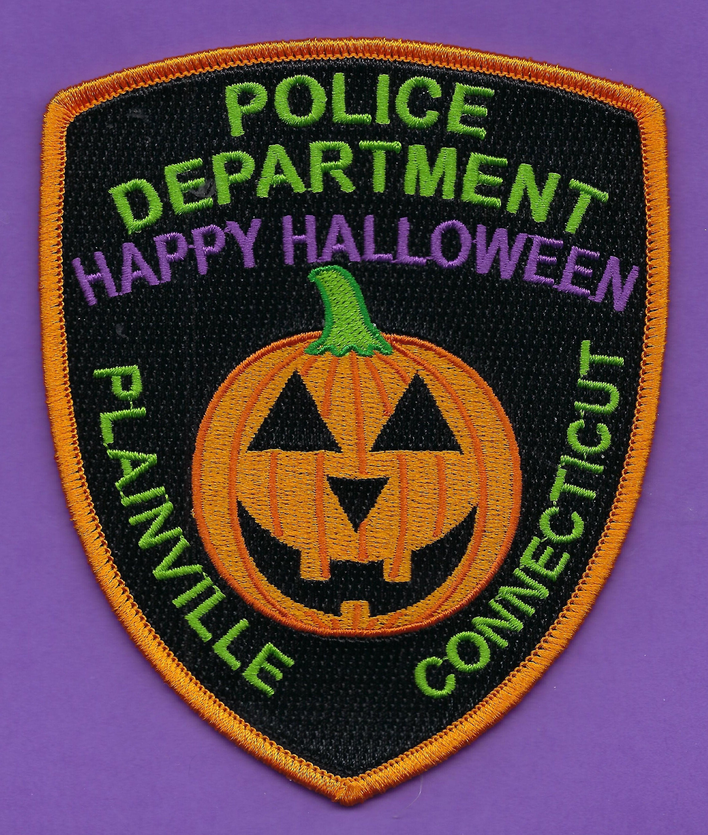 PLAINVILLE POLICE DEPARTMENT Happy Halloween Patch Trick or Etsy