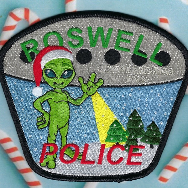 ROSWELL POLICE Department Limited Edition Christmas Patch ~ New Mexico ~ AREA 51