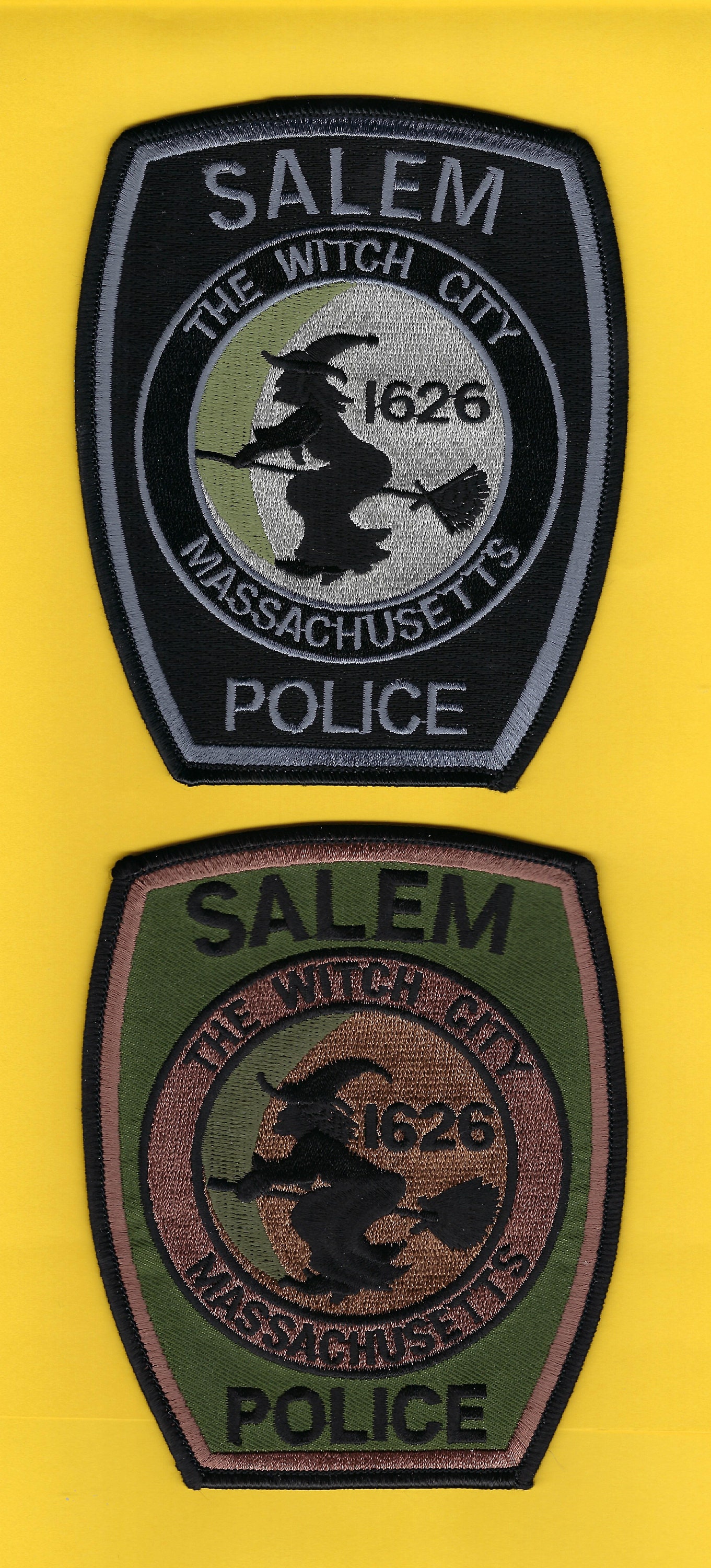 Salem Police Black Subdued Collectors Patch only