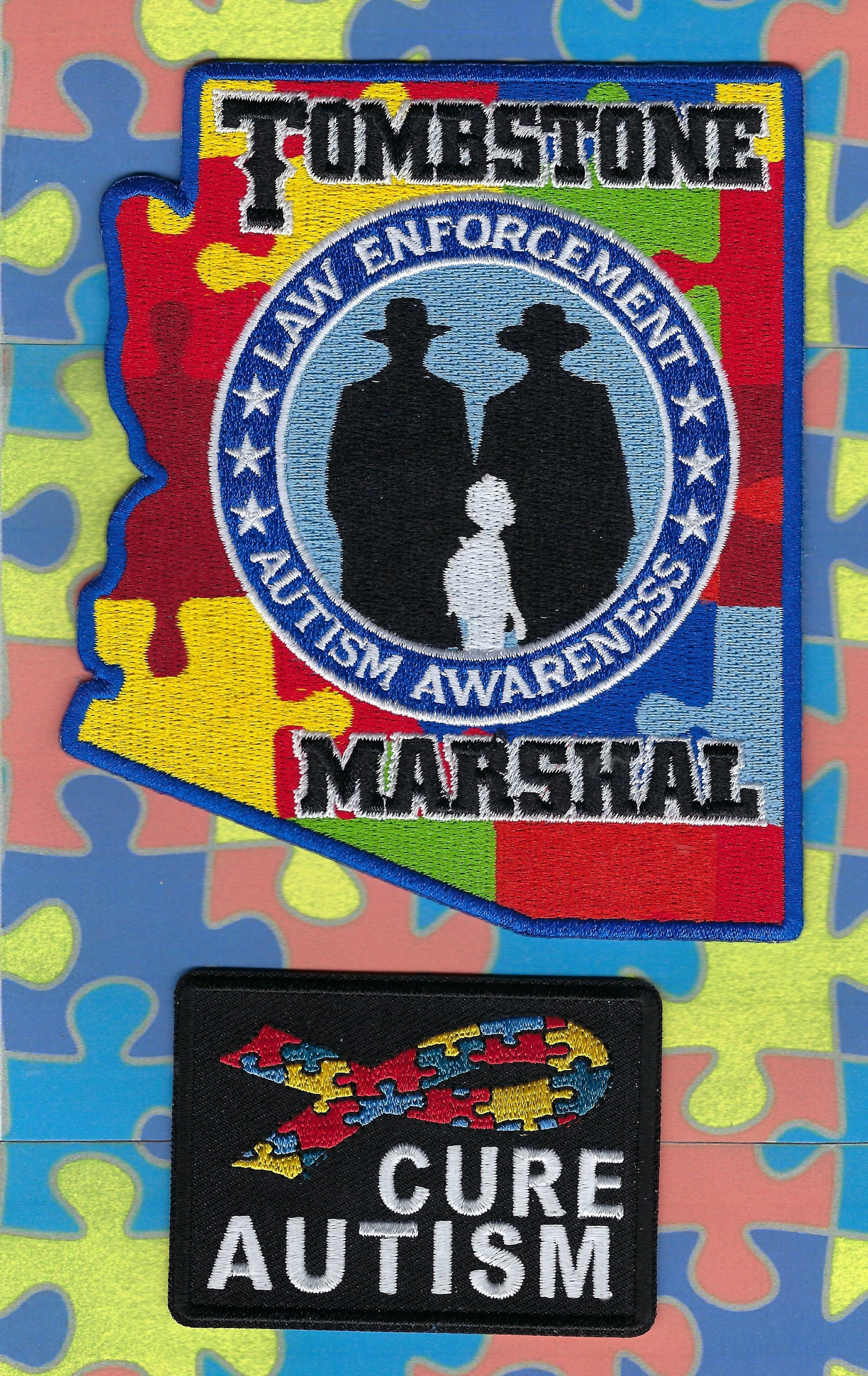 TOMBSTONE ARIZONA Marshal's Office Autism Awareness Patch - Etsy