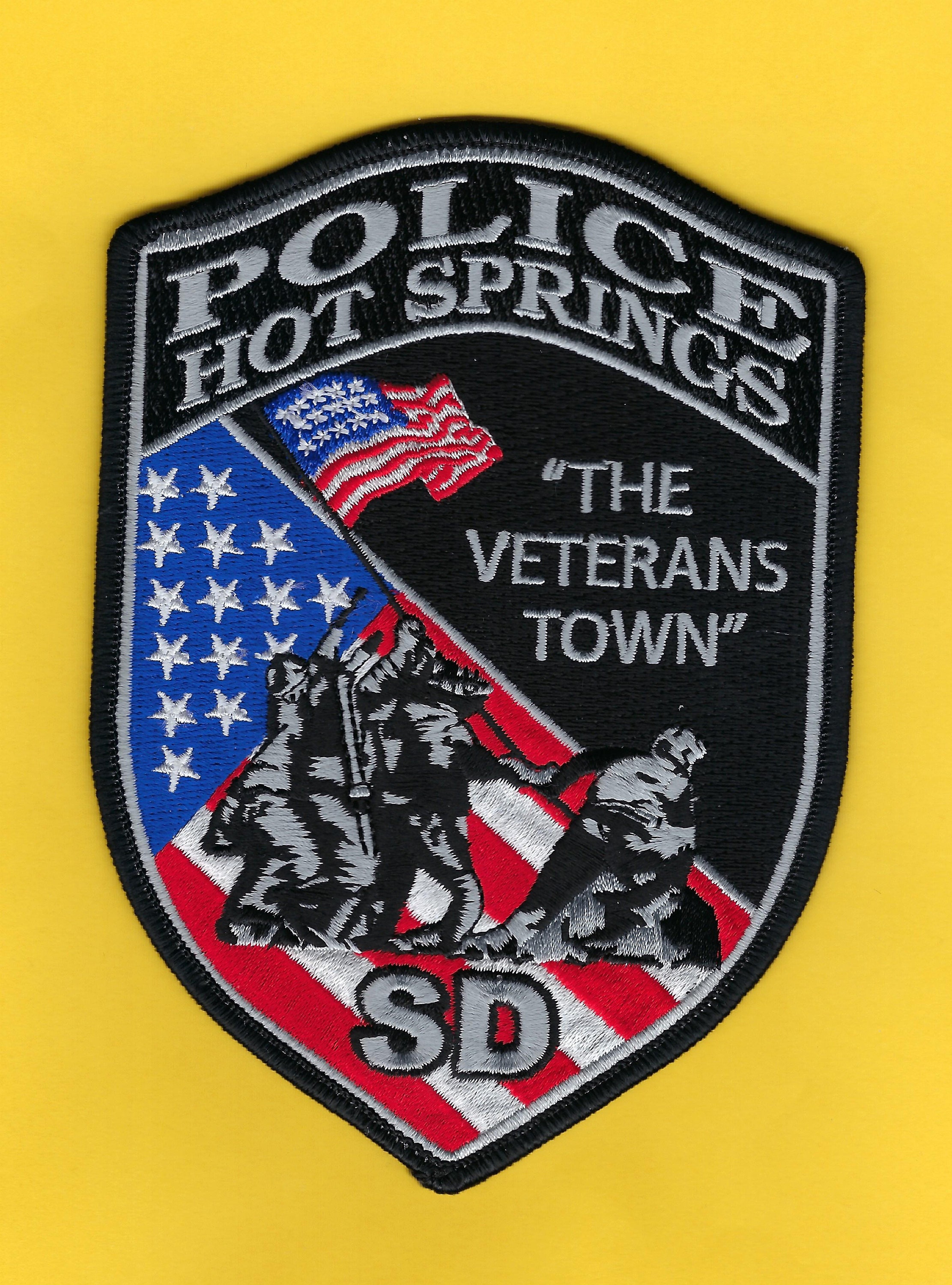 HOT SPRINGS POLICE Department Patch the Veterans Town Etsy