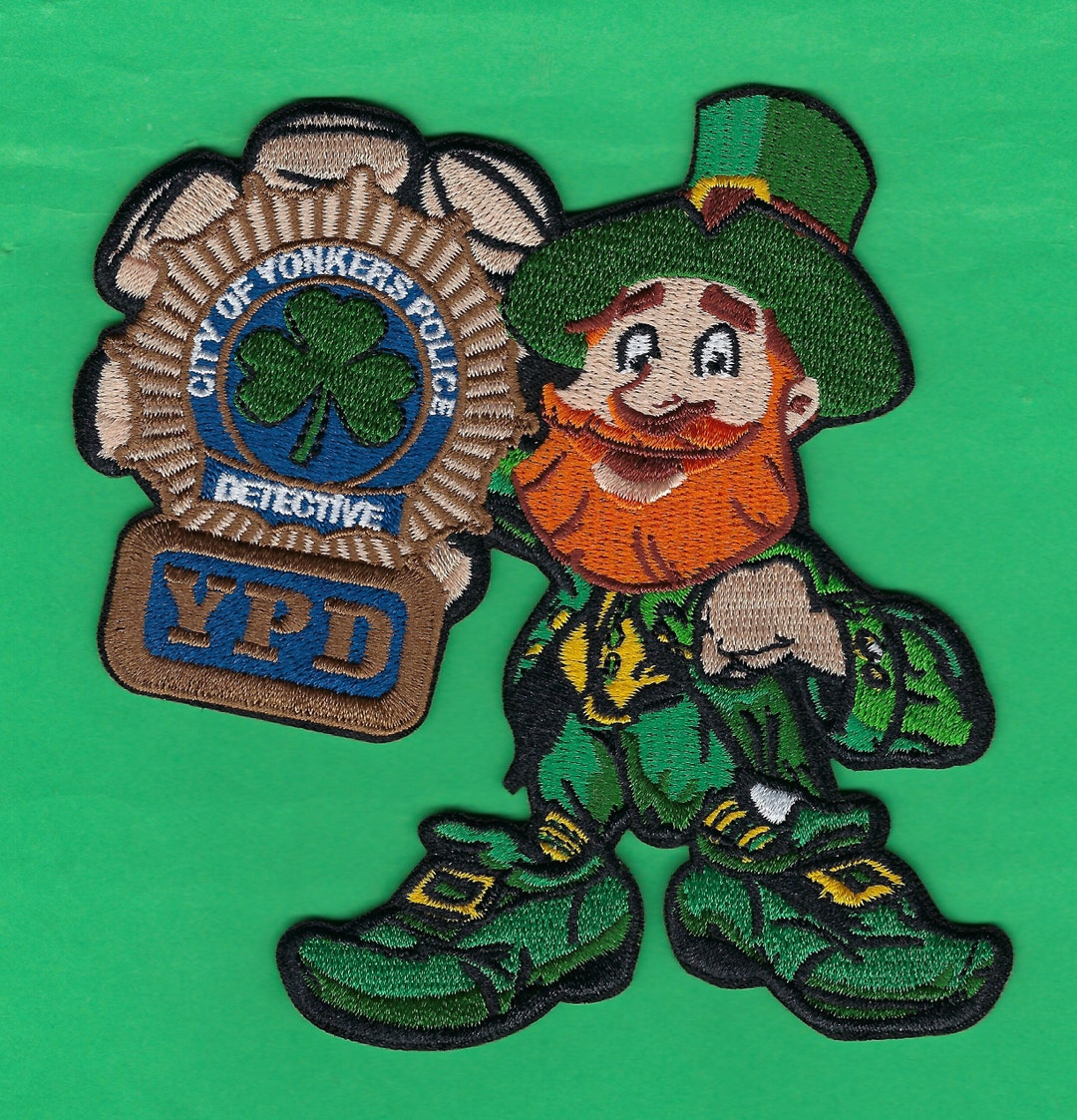 YONKERS POLICE DEPARTMENT Detective Saint Patrick's Day Embroidered