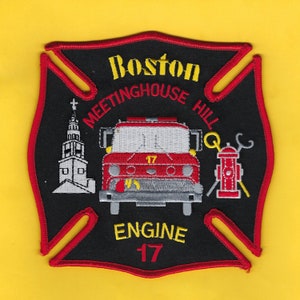 Station Style Hockey Themed Hoodie - Boston Fire Gear