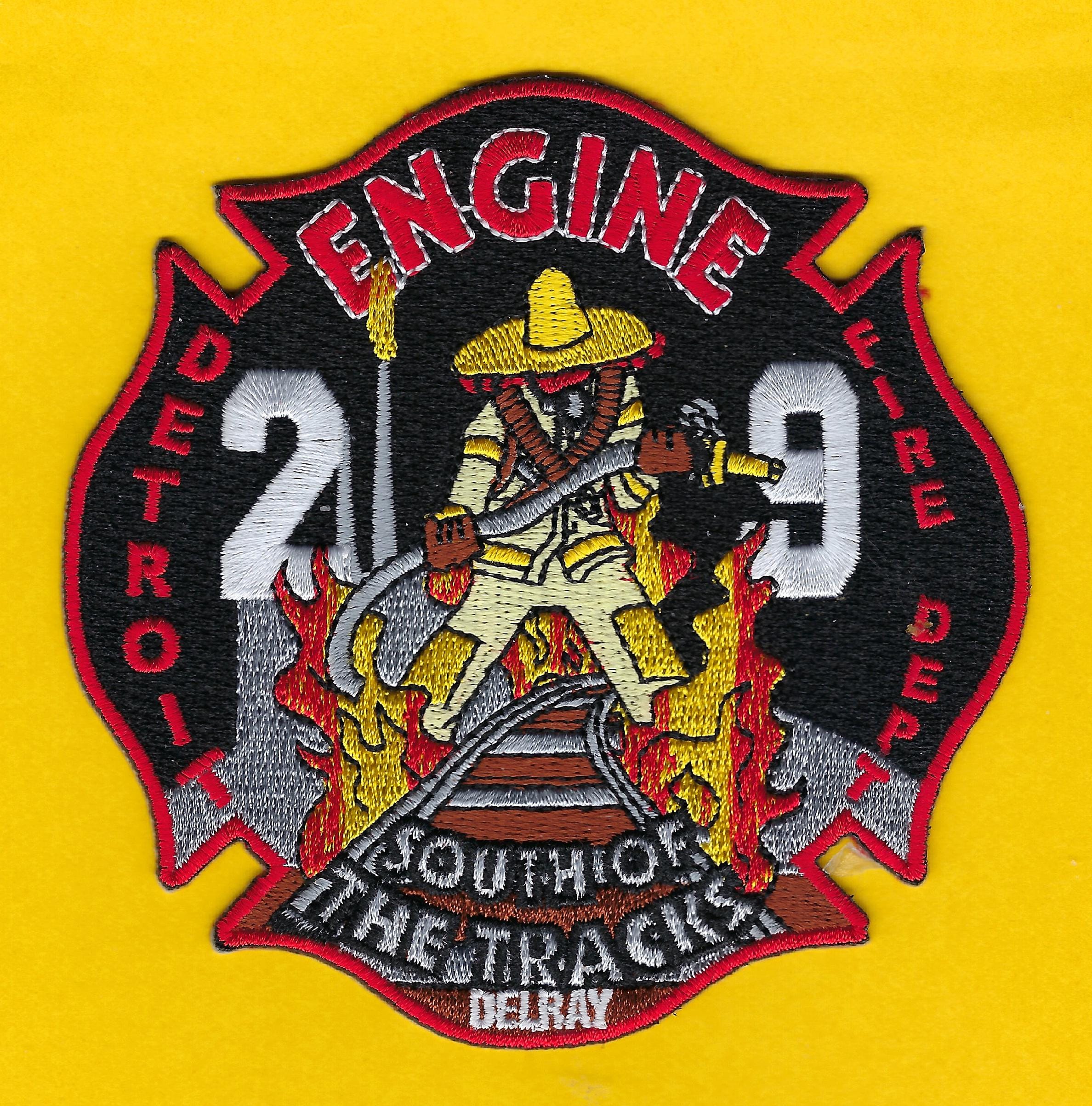 DETROIT FIRE Department Engine 29 Embroidered Company Patch MICHIGAN ...